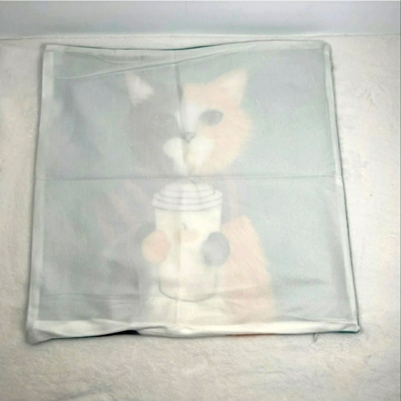 Cat Throw Pillow Covers Adorable Whimsical. Muli Colors 18 x 18 NEW! - Picture 7 of 7